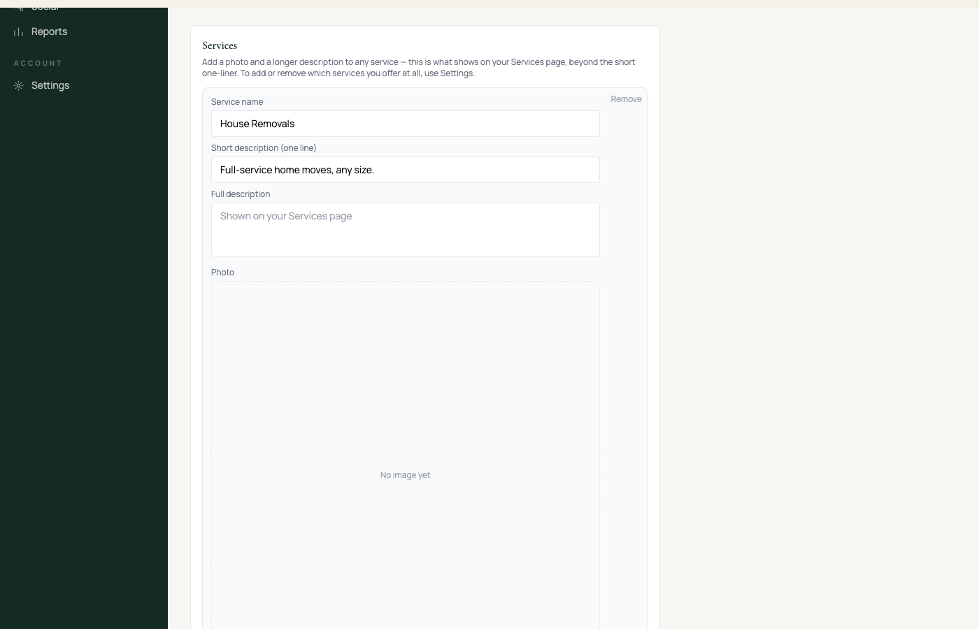 Website — areas, trust points, reviews, FAQ